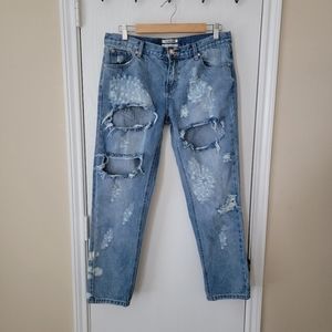 One Teaspoon Distressed Baggies Jeans